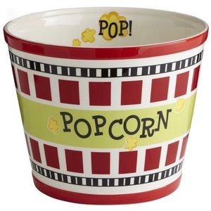 PIER 1 IMPORTS Earthenware Popcorn Serving Bowl